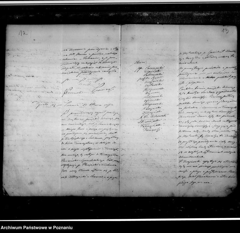 image.from.unit.number "Protokoły zebrań zarządu w Śremie. Luźne wycinki prasowe poświęcone osobie Konstantego Sczanieckiego- po jego śmierci- prezes Towarzystwa gostyńskiego."