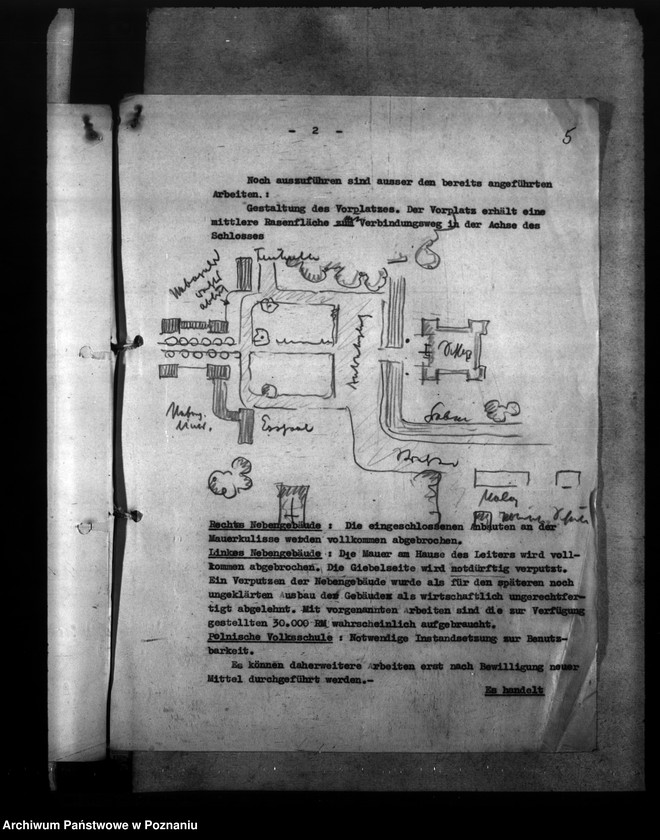 Obraz 9 z jednostki "Prace budowlane w zakładzie wychowawczym NSDAP w Rydzynie"