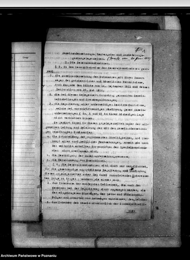 Obraz 5 z jednostki "Sprawy prawne Komisja Generalna w Poznaniu"