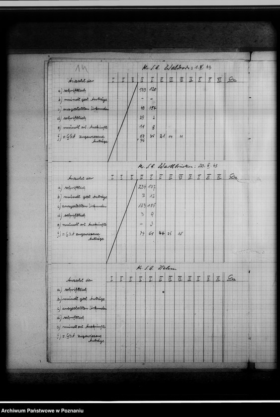 Obraz 18 z jednostki "Leistungsberichte der Kreissippenämter. Statistik"
