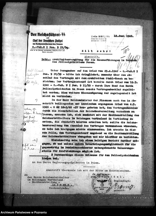 Obraz 11 z jednostki "Polizeidienststelle Dominikanerkloster, Posen"