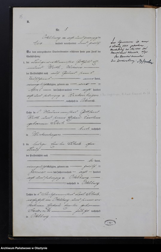 image.from.unit.number "Heiraths-Haupt-Register Nr 1 - 25; 1 - 33"