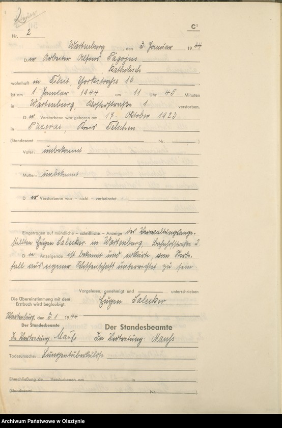 image.from.unit.number "Sterbebuch /Zweitbuch/ Nr 1 - 213"