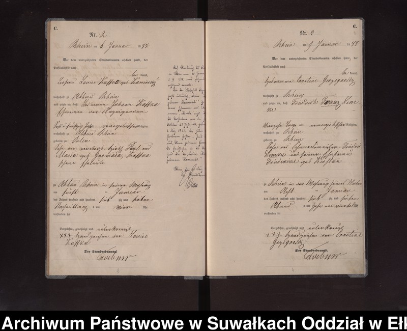 image.from.unit.number "Sterbe-Haupt-Register des Preussischen Standes-Amtes Rhein Kreis Loetzen"
