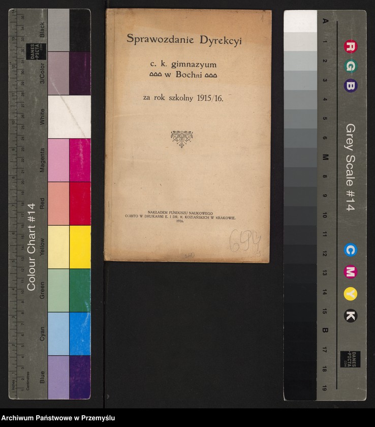 image.from.unit.number "Sprawozdanie Dyrekcji c.k. Gimnazjum w Bochni za rok szkolny 1915/16"