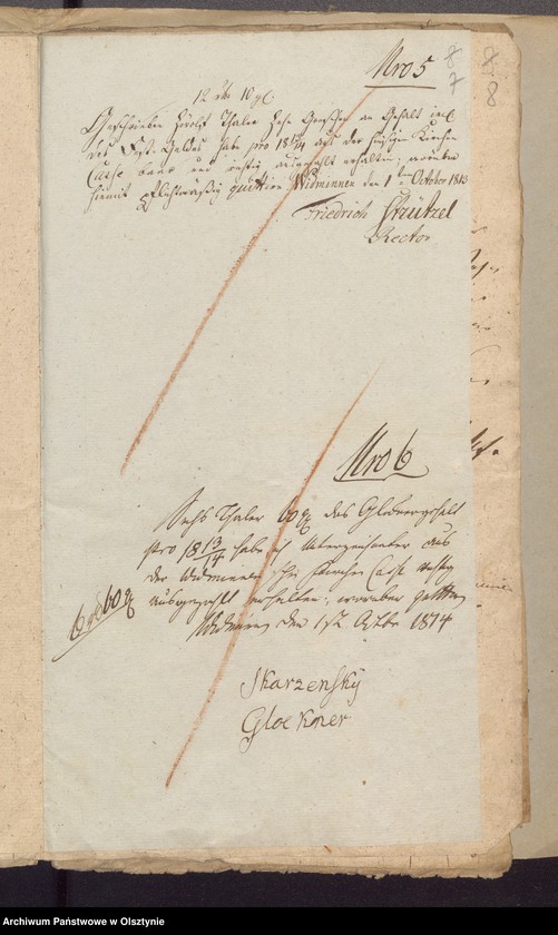 image.from.unit.number "Beläge zur 1813/1814 Jahres Kirchen Rechnung von Widminnen"