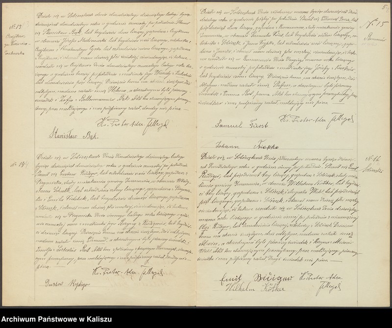 Obraz 8 z jednostki "Duplikat aktów stanu cywilnego urodzeń, zejść i ślubów"