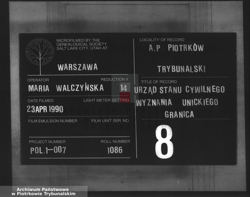 image.from.team "Akta stanu cywilnego Parafii Prawosławnej w Granicy"