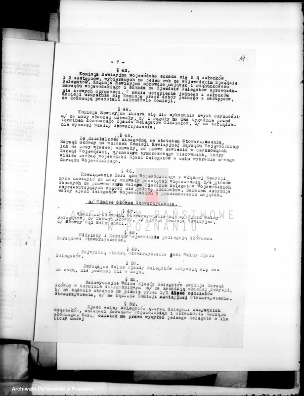 Obraz 18 z jednostki "/Centralny Związek Lokatorów i Sublokatorów Zachodniej Polski w Poznaniu/"