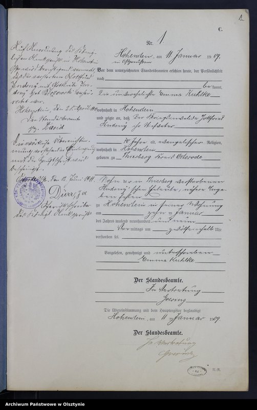 image.from.unit.number "Sterbe-Neben-Register Nr 1 - 43"