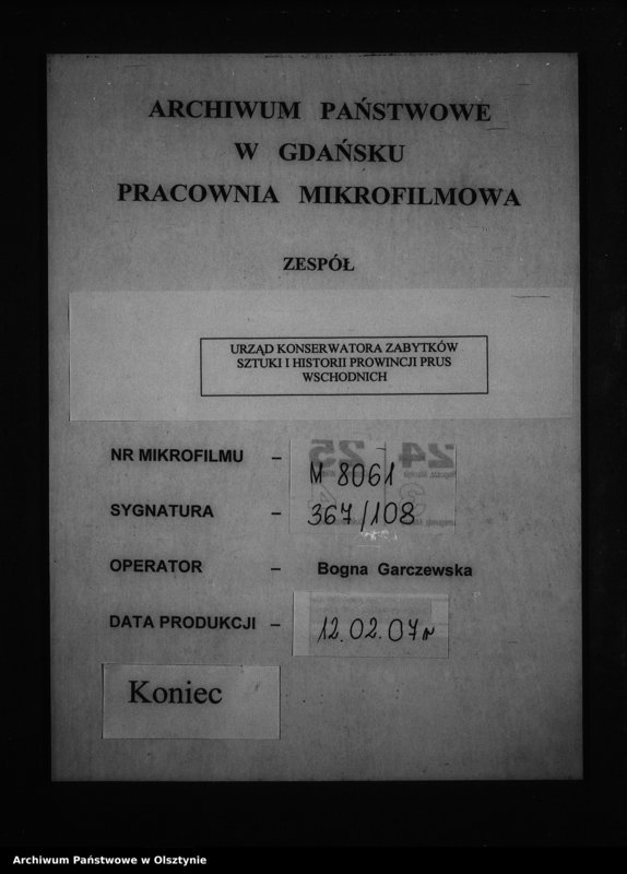 image.from.unit.number "Ortelsburg, Gruftkapelle der Familie Klein"