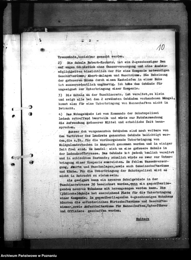 Obraz 14 z jednostki "Allgemeine Unterkunftsfragen (Dienststellen) in Litzmannstadt"