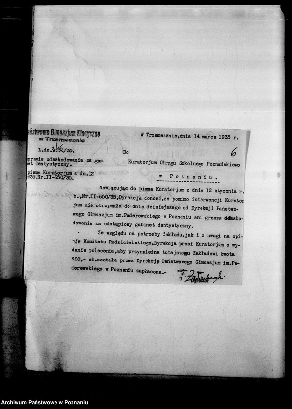 Obraz 9 z jednostki "Państwowe Gimnazjum- Trzemeszno"