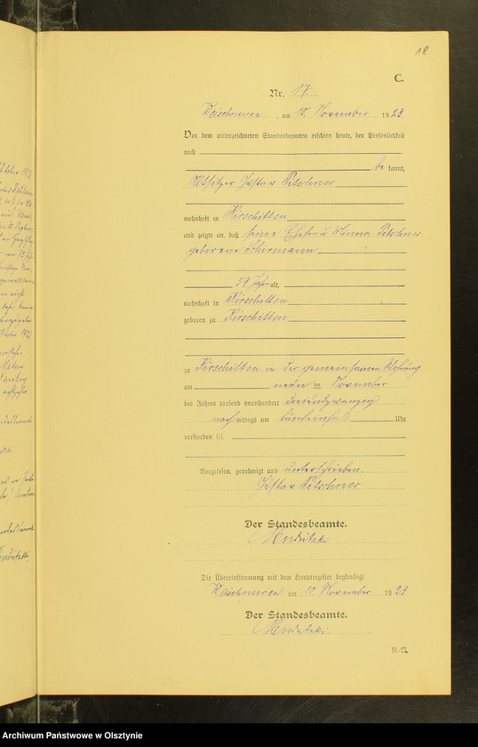 image.from.unit.number "Sterbe-Neben-Register Nr 1 - 20[ Księga zgonów - wtóropis ]"