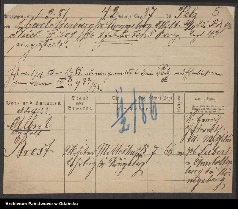 image.from.unit.number "Karty meldunkowe: Bross - Brünnert"