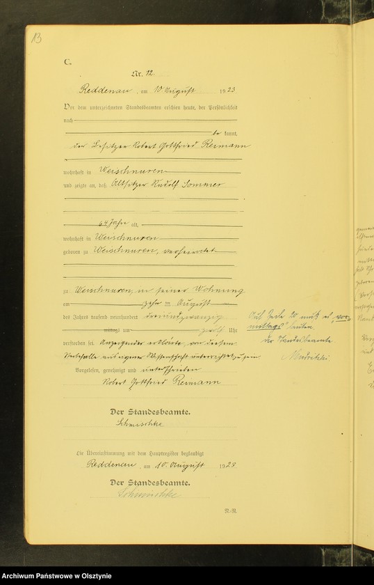 image.from.unit.number "Sterbe-Neben-Register Nr 1 - 20[ Księga zgonów - wtóropis ]"
