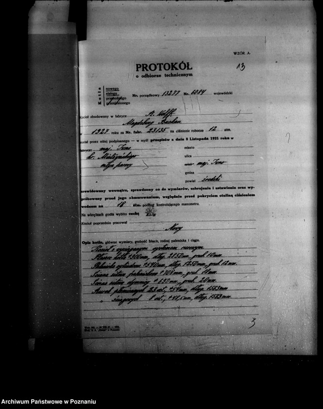 Obraz 19 z jednostki "Młyn parowy w Iwnie własność Hr. Mielżyńskiego nr woj. 6084"