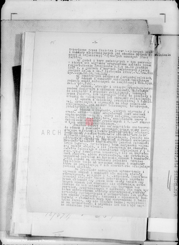 Obraz 19 z jednostki "/Związki i stowarzyszenia/ różne sprawy"