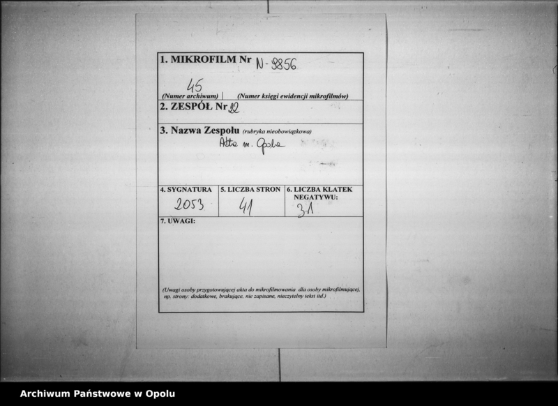 Obraz 2 z jednostki "Acta des Magistrats zu Oppeln betreffend den Wein- u.[nd] Bier-Ausschank im Siwinna