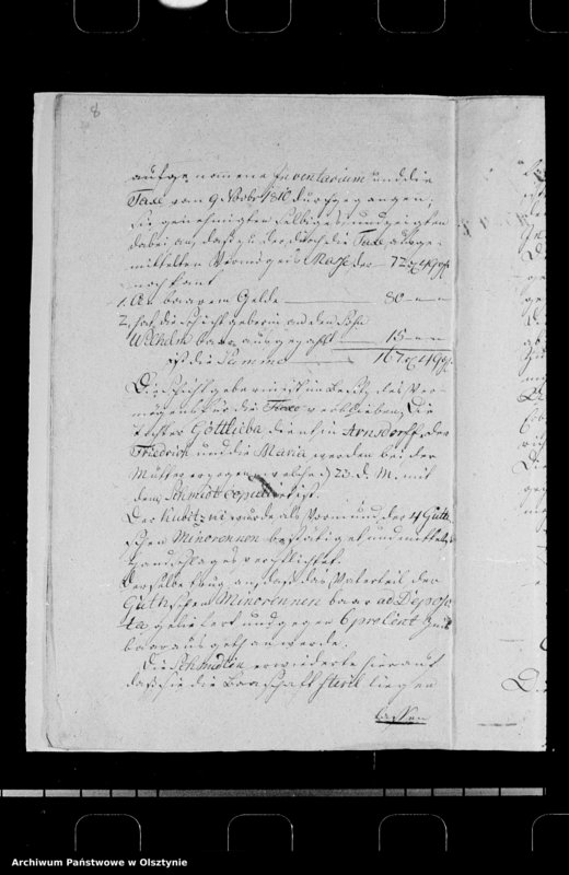 image.from.unit.number "Nachlasssache der verst. Wachtmeisters M. Guth zu Schönberg"