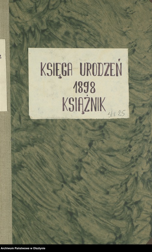 image.from.unit.number "Geburts-Neben-Register Nr 1 - 24 /Fragment księgi/"