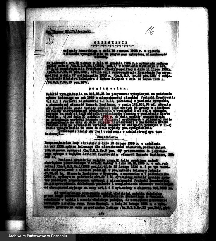 Obraz 20 z jednostki "/Sprawy parcelacyjne - powiat wyrzyski/"