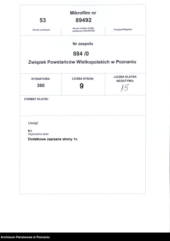 Obraz 14 z jednostki "Żabikowo, powiat Poznań - akta koła."