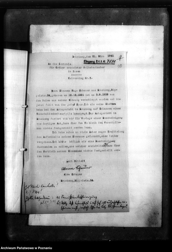 Obraz 14 z jednostki "Hugo Schaner aus Bromberg (Bydgoszcz)"