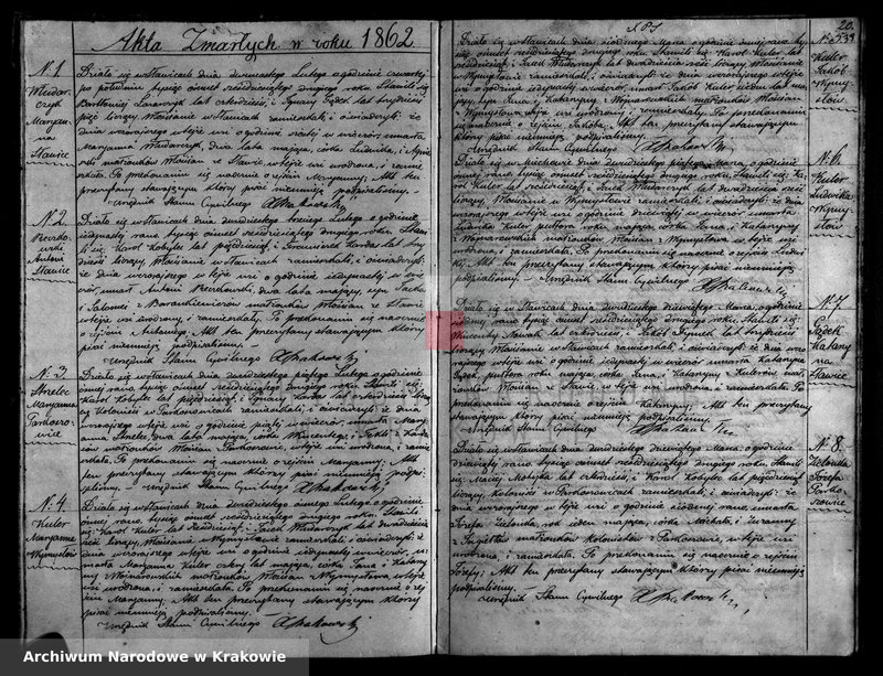 Obraz z zespołu "Akta stanu cywilnego Parafii Rzymskokatolickiej w Sławicach"