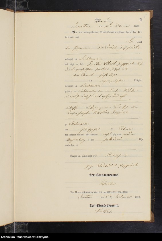 image.from.unit.number "Sterbe-Neben-Register Nr 1 - 23"