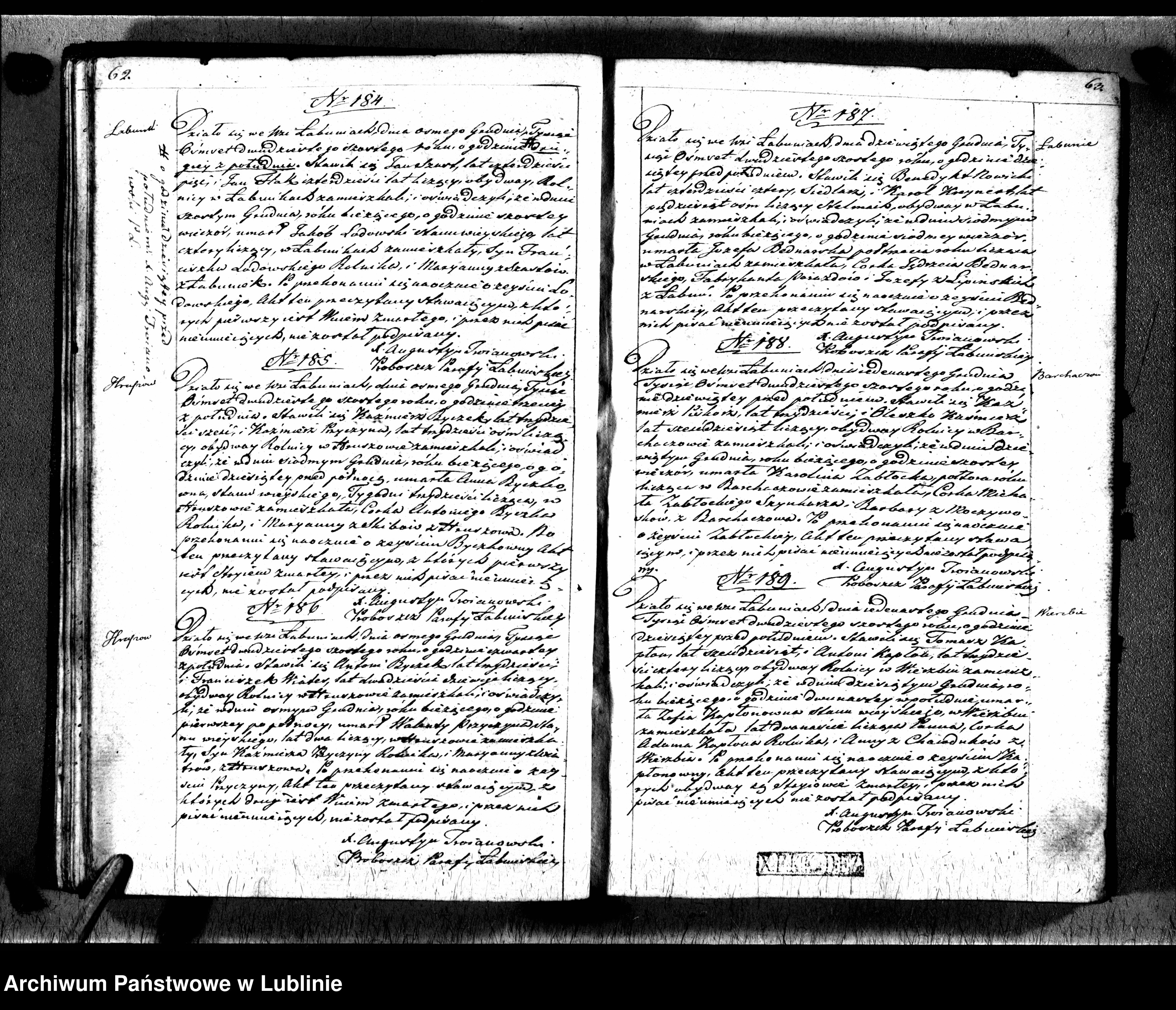 Skan z jednostki: Księga zgonów