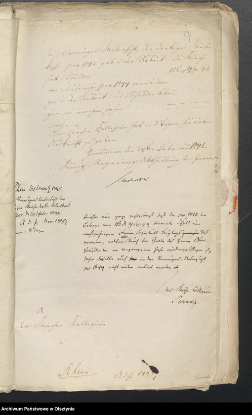 image.from.unit.number "Kirchliche Angelegenheien E. Cassen und Rechnungwesen Notaten Beantwortung"