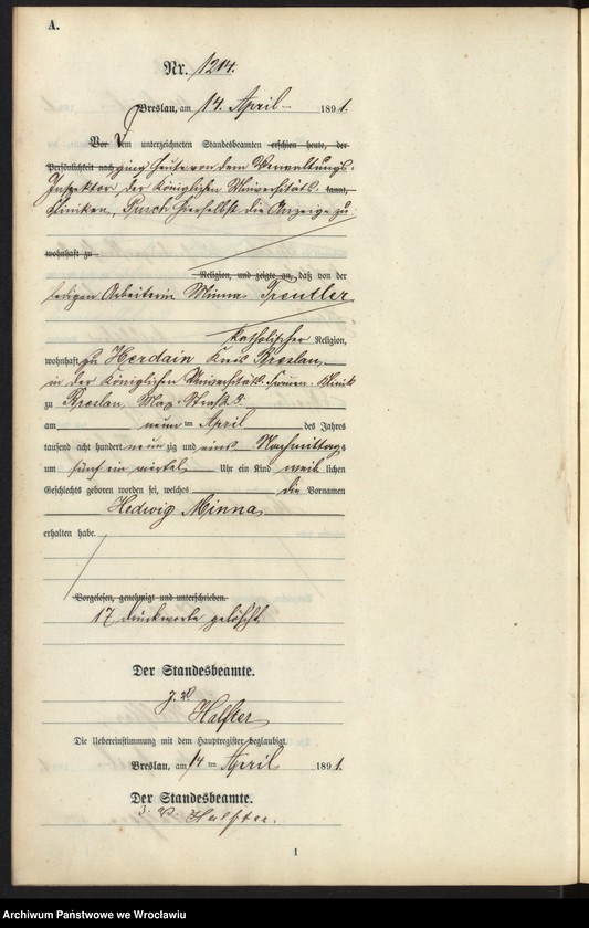 image.from.unit.number "Księga urodzeń Wrocław III 1891 t.03"