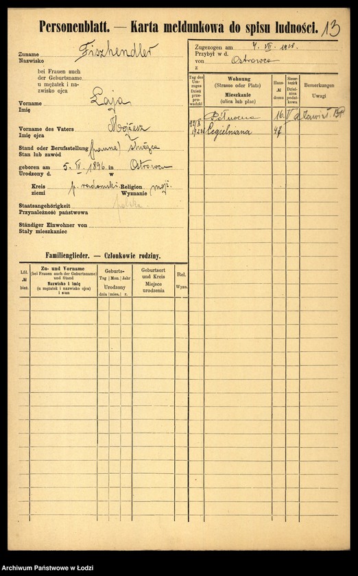 image.from.unit.number "[Spis ludności Łodzi] Fiszerman - Flaszek"