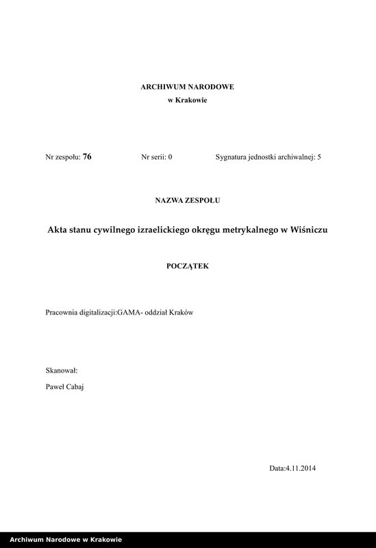 image.from.unit.number "Księga metrykalna urodz.[onych] w Wiśniczu. Tom V [z lat 1883 - 1888]"