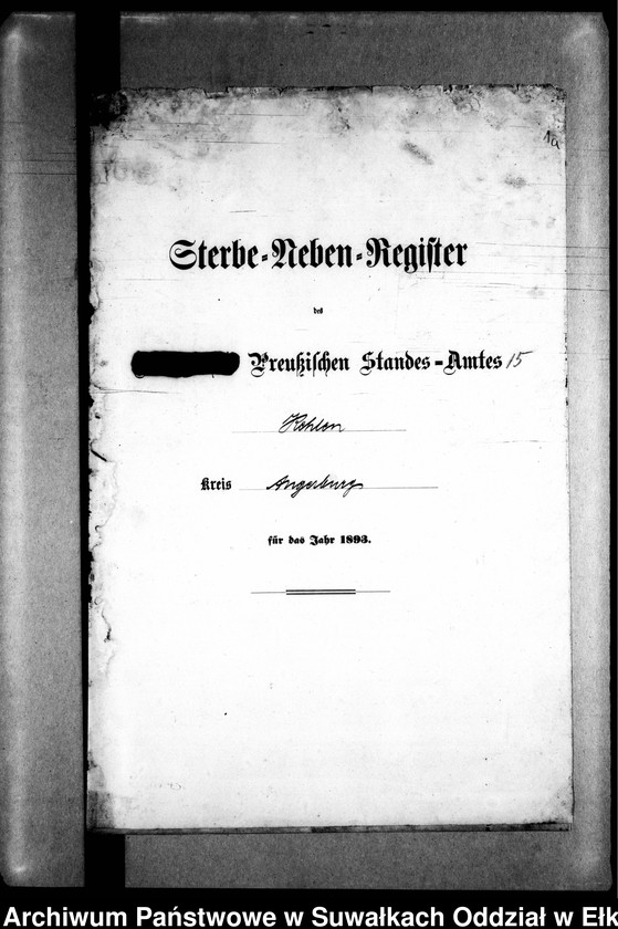 image.from.unit.number "Sterbe-Neben-Register des Preussischen Standes-Amtes Kehlen Kreis Angerburg"