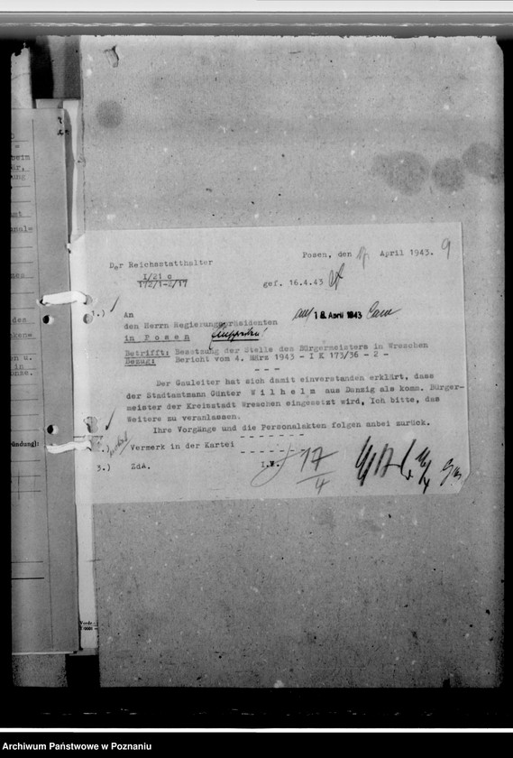 Obraz 13 z jednostki "Wilhelm, Günther - burmistrz we Wrześni"