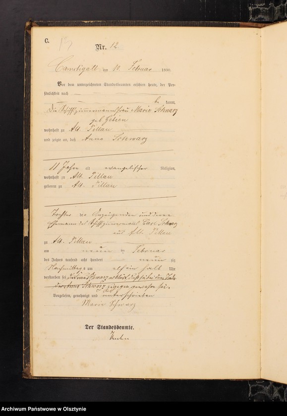 image.from.unit.number "Sterbe-Haupt-Register Nr 1 - 133"