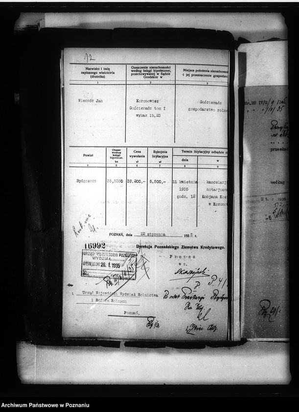 Obraz 17 z jednostki "Przymusowe przetargi nieruchomości powiatu bydgoskiego"