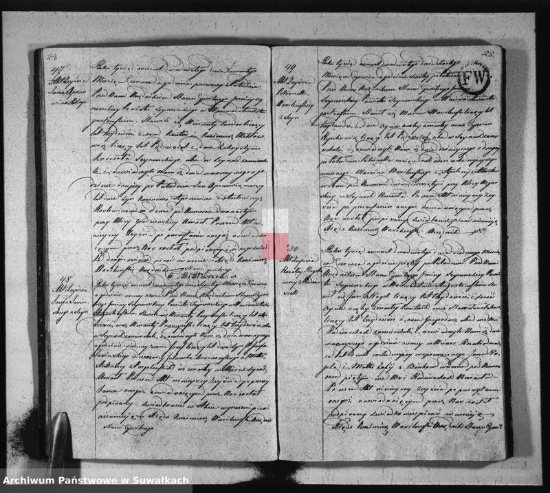 image.from.unit.number "Akta zeszłych stanu cywilnego gminy seyneńskiey od 1-go stycznia 1820 roku."