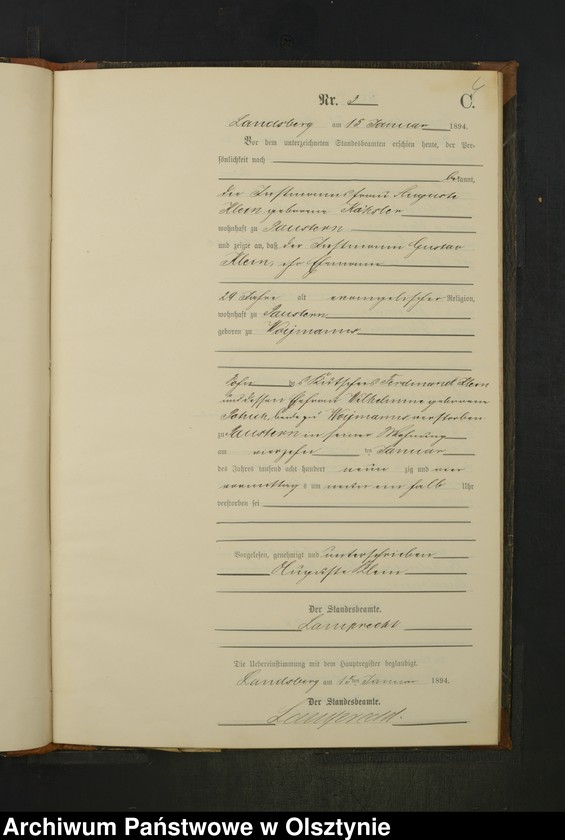 image.from.unit.number "Sterbe-Neben-Register Nr 1 - 47"