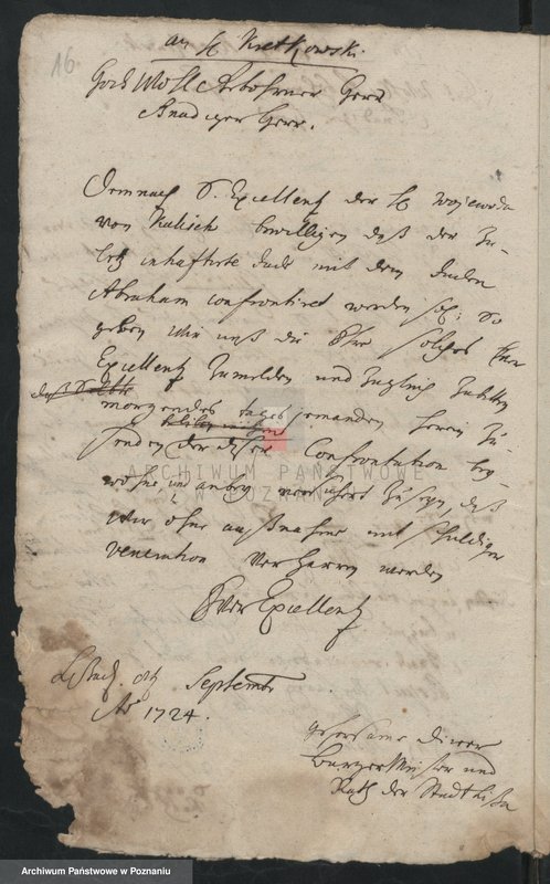 Obraz 18 z jednostki "Manuale expeditionum. Księga radziecka - korespondencja; język niemiecki, polski, łaciński"