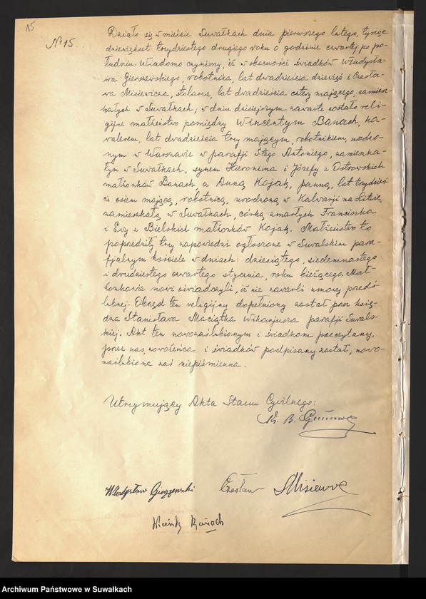 Obraz 17 z jednostki "Akty małżeństw 1932"