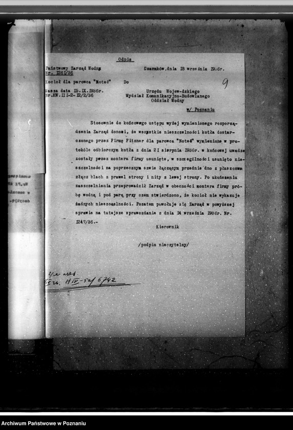 Obraz 13 z jednostki "Statek "Noteć" w Czarnkowie zainstalowanie nowego kotła"