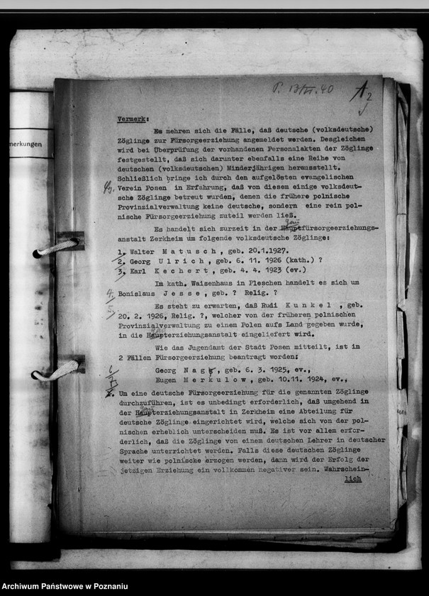 Obraz 6 z jednostki "Fürsorgeerziehung an deutsche Minderjährigen."