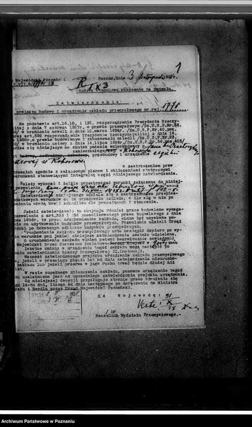 Obraz 5 z jednostki "Zatwierdzenie projektu i urządzenia zakładu przemysłowego /cegielni/ Jana Czartoryskiego w Rokosowie pow. gostyński"