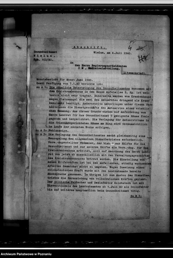 Obraz 9 z jednostki "Arbeitsübersichten der Gesundheitsämter"