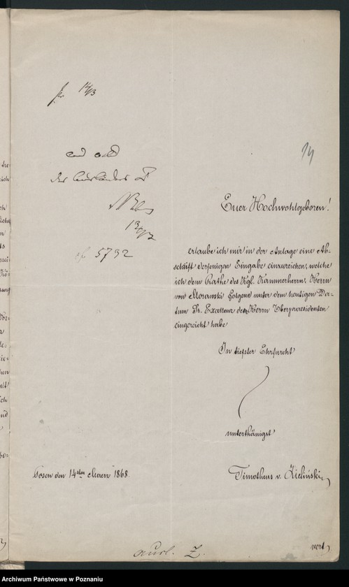 Obraz 18 z jednostki "A. betr. den polnischen Flüchtling Timotheus Zieliński"