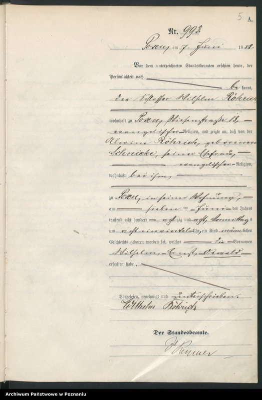 Obraz 8 z jednostki "Księga urodzeń t. III"