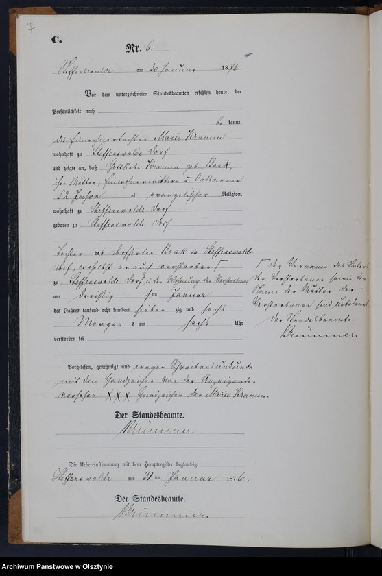 image.from.unit.number "Sterbe-Neben-Register Nr 1 - 43"